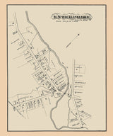 1878 Town Map of Enterprise Warren County Pennsylvania