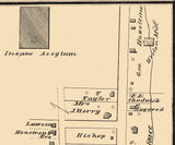 1878 Town Map of North Warren Warren County Pennsylvania