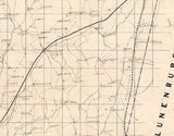 1860 Map of Charlotte County Virginia