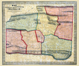 1860 Map of Rockbridge County Virginia