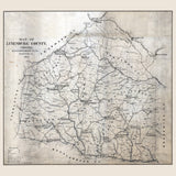 1871 Map of Lunenburg County Virginia