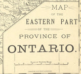 1881 Map of Ontario Canada