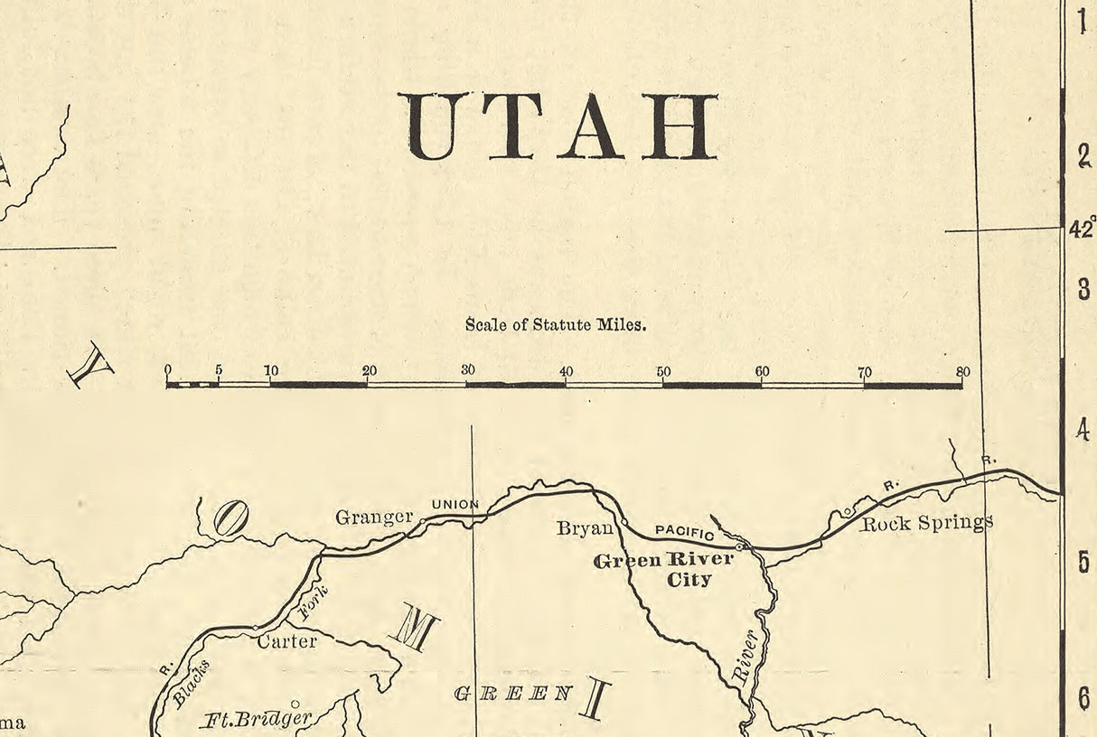 1881 Map of Utah