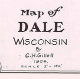 1904 Map of Dale Outagamie County Wisconsin