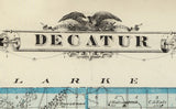 1875 Map of Decatur County Iowa