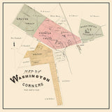 1878 Town Map of Washington Corners Alameda County California