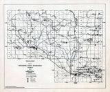 1938 Map of Menominee Indian Reservation Wisconsin