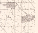 1912 Map of L'anse Indian Reservation Michigan