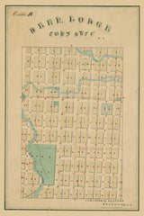 1860s Map of Deer Lodge Montana