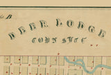 1860s Map of Deer Lodge Montana