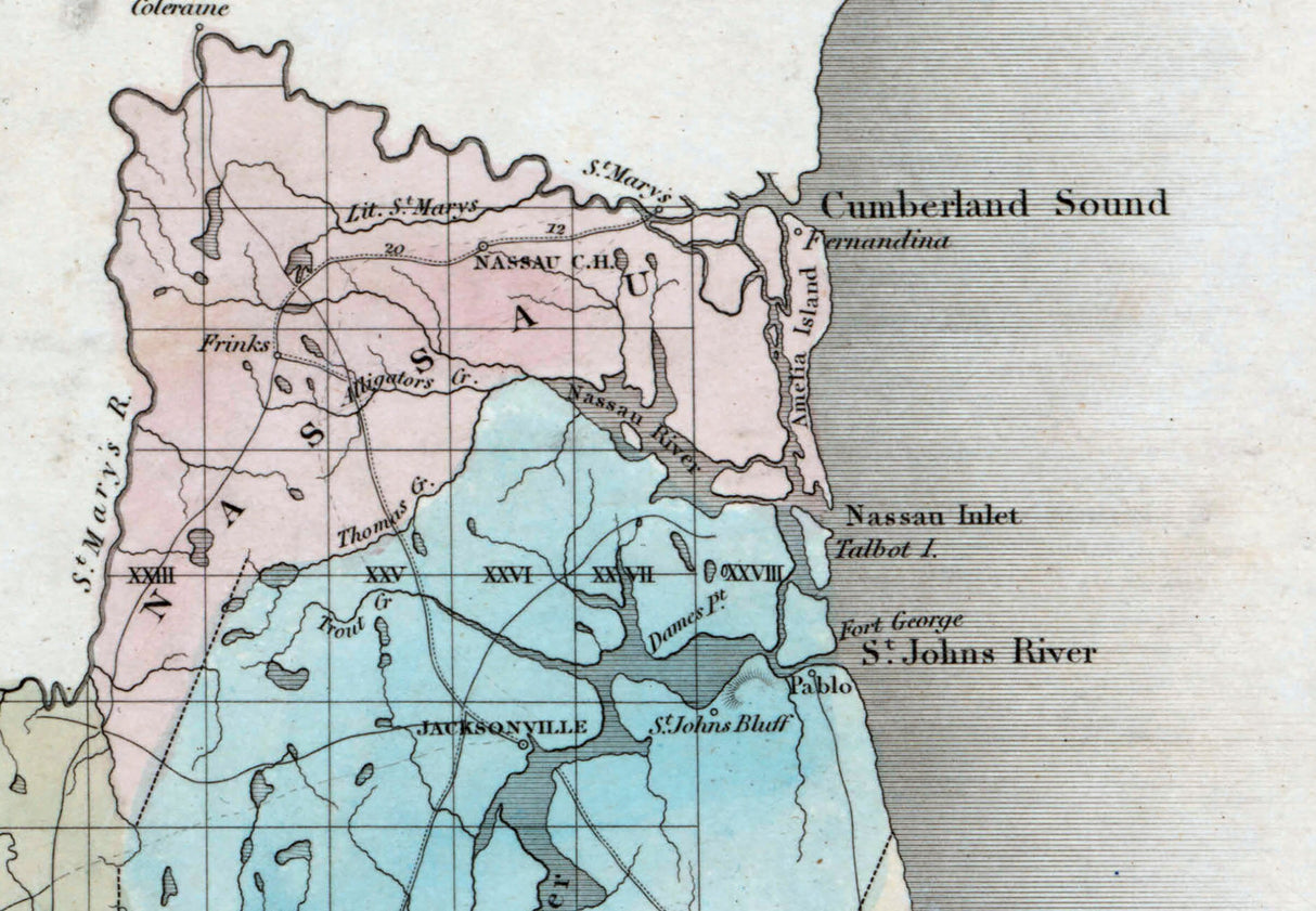 1839 Map of Florida