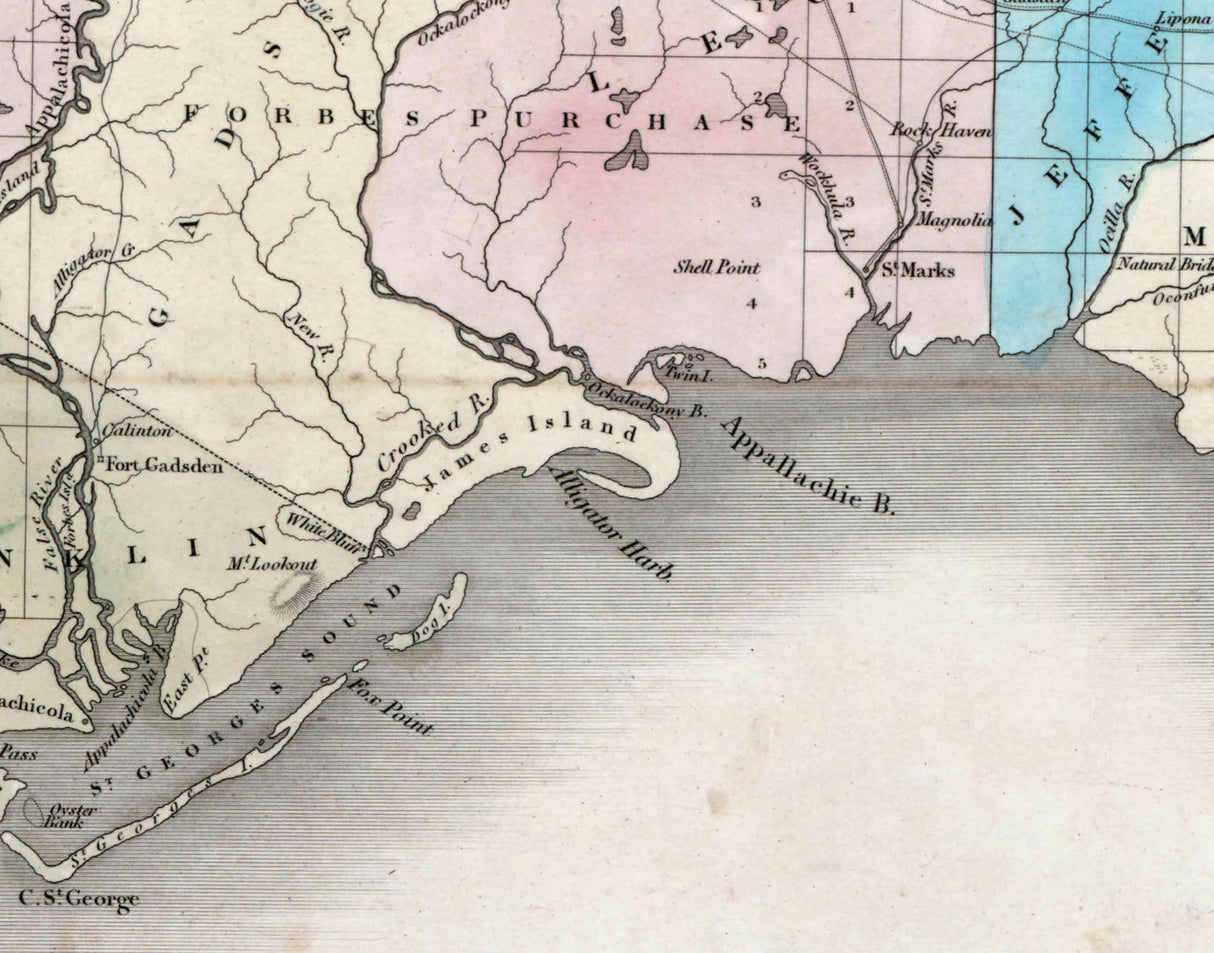 1839 Map of Florida