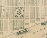 1857 Map of Buffalo City Wisconsin