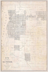 1857 Map of La Crosse Wisconsin