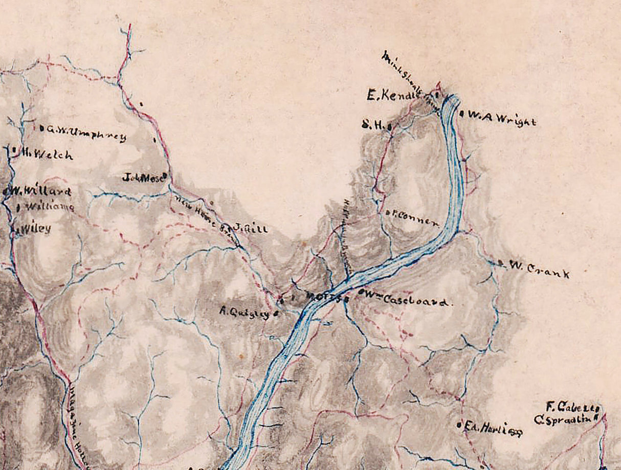 1865 Map of Charleston West Virginia