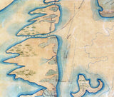1862 Map of Matagorda Island Texas