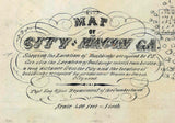 1864 Map of Macon Georgia