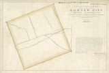 1880 Map of Custer City Dakota Territory