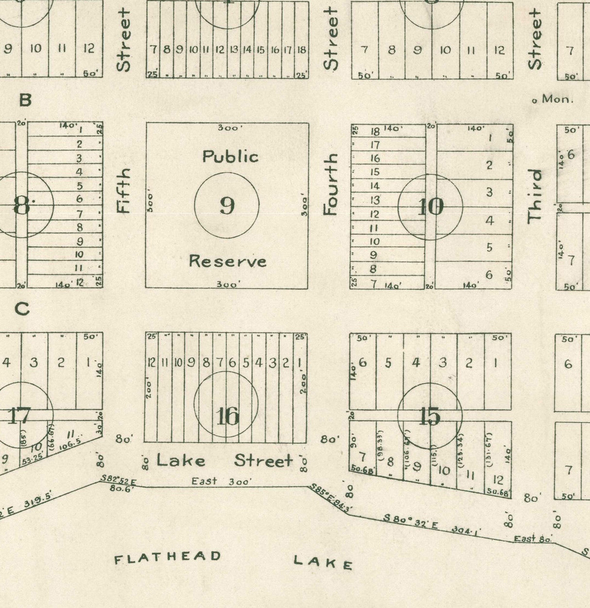 1908 Map of Dayton Montana