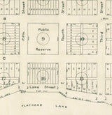 1908 Map of Dayton Montana