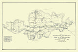 1916 Map of San Elizario Island Fabens Texas