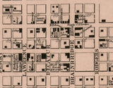 1860 Map of Barry Pike County Illinois