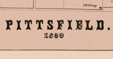 1860 Map of Pittsfield Pike County Illinois