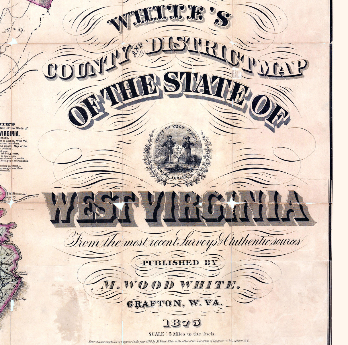 1875 Map of West Virginia