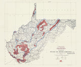 1914 Map of West Virginia Coal Fields