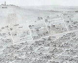 1874 Panoramic Map of Denver Colorado