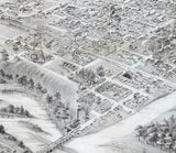 1874 Panoramic Map of Denver Colorado