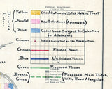 1911 Map of Indian Farms Fond Du Lac Indian Reservation Minnesota