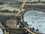 1894 Panoramic Map of Boulder Colorado