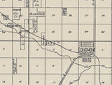 1902 Boulder Colorado Oil Field Map