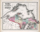 1873 Map of Lake Superior