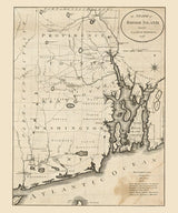 1796 Map of Rhode Island