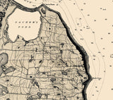 1904 Map of Block Island Rhode Island