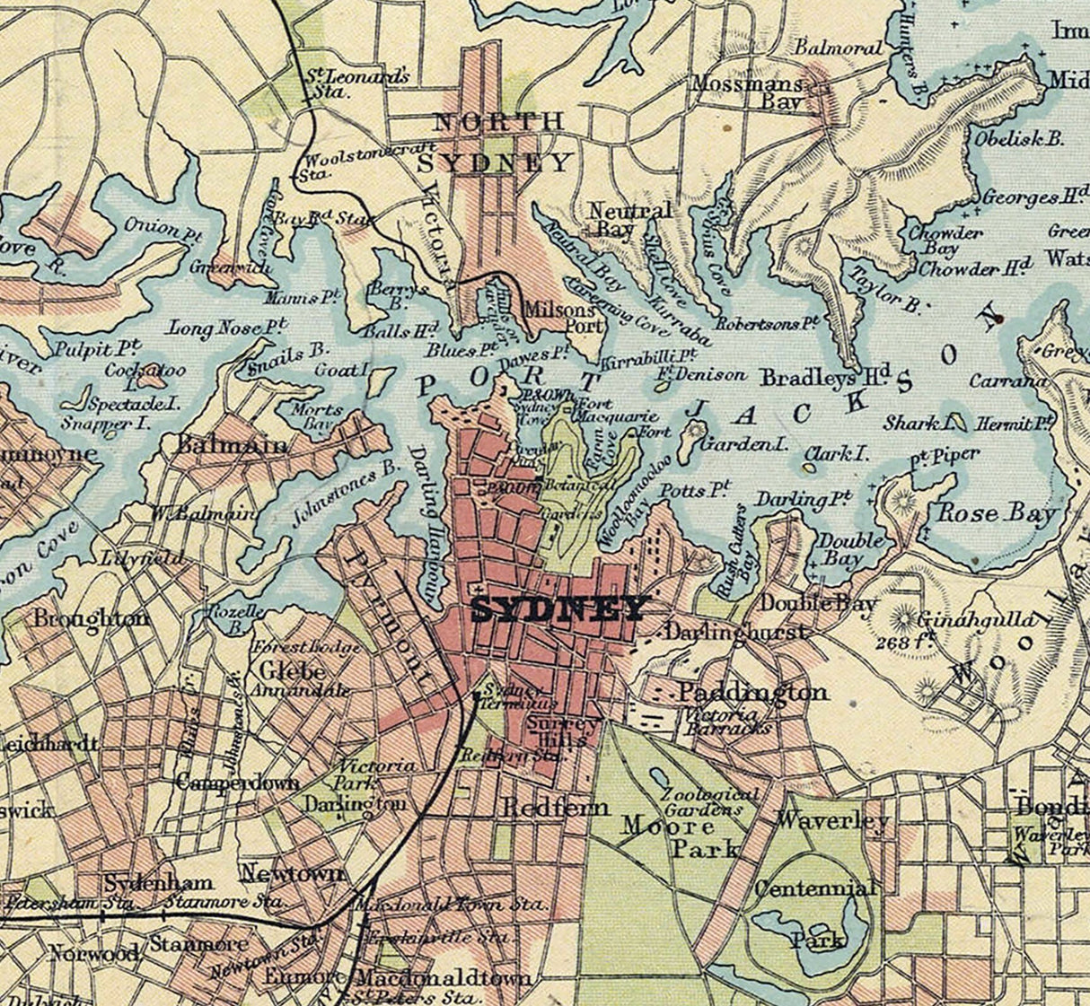 1910 Map of Australia