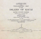1912 Map of Kauai Hawaiian Islands