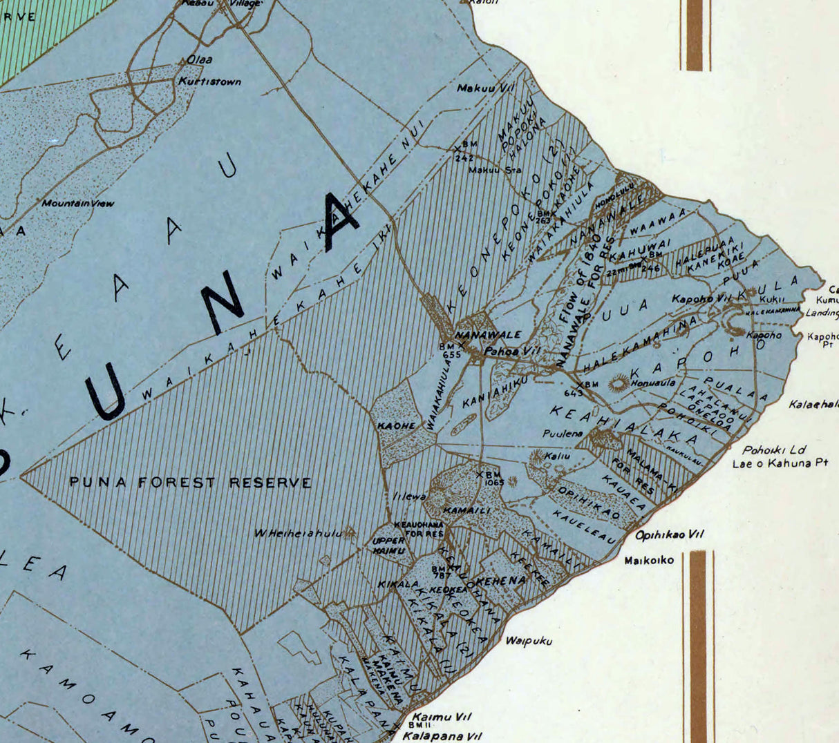 1928 Map of Hawaii