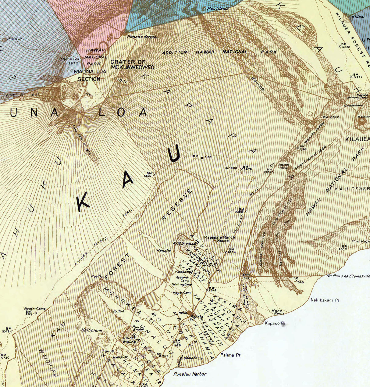 1928 Map of Hawaii