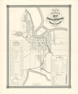 1843 Map of Chillicothe Ohio