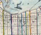 1869 Map of Louisville Kentucky