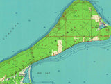 1964 Topo Map of Madeline Island Lake Superior Apostle Islands