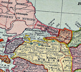 1910 Map of Turkey in Asia