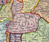 1910 Map of Turkey in Asia