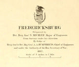 1867 Map of Fredericksburg Virginia