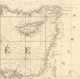 1830 Nautical Chart of The Mediterranean Sea