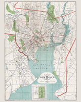 1893 Map of New Haven Connecticut