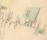 1877 Map of Houlton Village Aroostook County Maine